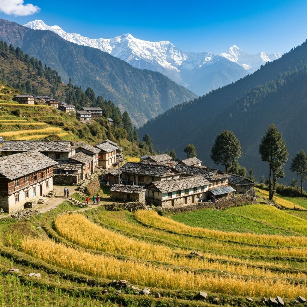 Sainji village landscape